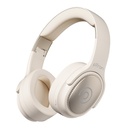 pTron Studio Pro w/ 65Hrs Playtime, Wireless Over Ear Headphones mit HD Mic, Dual Device Pairing, TruTalk AI-ENC Calls, Low-Latency Game & Music, 40mm Drivers, BT5.4, Type-C Fast Charging (Creme)