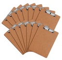 Clipboard, HERKKA 15 Pack Hardboard Office Clipboards Standard A4 Letter Size Clipboard mit Low Profile Clip, Größe 12,5 x 9 Zoll