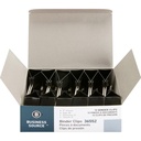 Business Source Fold-Back Binder Clips, Schwarz, Groß (Paket von 12)