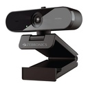 Zebronics FHD USB Webcam, 30FPS, 2P2G Lens, 2.0MP CMOS Sensor, Auto-White Balance, Auto-Exposure, Privacy Shutter, Built-in Mic, für Teams, FaceTime, PC / Laptop (Live Pro)