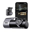 Qubo Car Dashcam [New Launch] Pro 2K Front + Rear by Hero Group | Dual Channel Dash Cam | Weitwinkelansicht | G-Sensor | Wi-Fi | Notfallaufzeichnung | Unterstützt bis zu 1 TB SD Card