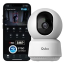 Qubo Smart Cam 360° 3MP | Keine SD-Karte erforderlich, Aufzeichnungen direkt in der Cloud | 2026 Edition - von Hero Group | STQC Certified | AI Person Detection | Intruder Alarm | Night Vision | Two-Way Talk