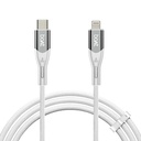 boAt Typ C zum Blitzkabel für 27W Schnellladung | 480 Mbps Datenübertragung | 1,2 m (3,9 ft) Perfekte Kabellänge | Premium Nylon Braiding | Langlebig & Tangle-frei | Mit Silicon Tie (Arctic White)