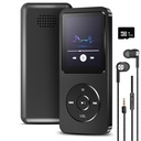Sounce 16 GB Mini MP3 Music Player mit Bluetooth 5.4, HiFi Lossless Sound, Videowiedergabe, Voice Recorder, UKW Radio, E-Book Reader und Lautsprecher | Erweiterbar bis zu 128 GB (Black)
