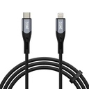 boAt Typ C zum Beleuchtungskabel für 27W Schnellladung | 480 Mbps Datenübertragung | 1,2 m (3,9 ft) Perfekte Kabellänge | Premium Nylon Braiding | Langlebig & Tangle-frei | mit Silicon Tie (Carbon Black)