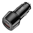 boAt 55W Car Charger mit Dual Port USB-A und USB-C; Unterstützt QC, PD & PPS Advanced Charging Protocols | 12-Layer Smart IC Protection | Compact, Lightweight, Heat & Scratch Resistant (Carbon Black)