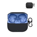 Prolet Silicon Earbuds Gehäuse kompatibel mit OnePlus Nord Buds 3R – stoßfeste staubdichte Abdeckung, 360° Vollschutz, Anti-Scratch Soft TPU, Karabinerhaken (Schwarz)