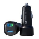 Portronics 80W Dual Output Fast Car Charger mit Typ-C PD & USB, LED-Indikator, Ladeadapter kompatibel mit Autos für iPhone & Android Smartphone, Smartwatch, Earbud, Power Bank (Black)