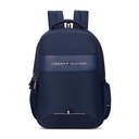 Tommy Hilfiger Joshua Polyester Unisex 15-Zoll-Laptop-Rucksack - Navy | 21 Ltr Kapazität | gepolstert & verstellbarer Gurt | Wasserdicht | 3 Kompartiment | Wasserflaschenhalter | USB-Kabelhaltertasche