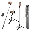 Kratos K9 Selfie Stick Stativ mit Licht, 67 Zoll /170CM Verstärktes Stativ für Mobiltelefon, Multifunktionaler Bluetooth Long Selfie Stick für Reisen, Vlogging, Kompatibel mit iPhone und allen Smartphones
