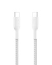 Belkin Apple Certified USB-C to USB-C Braided Nylon Kabel 1M | Schnellladekabel | Typ C Ladekabel für iPhone 17, 16, Galaxy S25, Pixel 9, MacBook, iPad Pro | 2 Jahre Garantie | Weiß