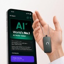Neosapien Indiens erstes AI Wearable, Neo 1 - Meeting Notetaker für Offline- und persönliche Gespräche - Smart Summaries, To-Dos und Erinnerungen (Gunmetal)