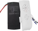 Quick Sense QS-RF02 Deckenventilator-Fernbedienungssatz | Wireless Lüfter- und Lichtfernbedienungsschalter | Steuerelemente 1 Lüfter und 1 Licht | AC 85-265V Universal | Für Zuhause, Büro, Hotel und Halle