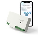 AZIOT 7 Node IO 1 Way Smart Toggle Switch,6 Normal Loads + 1 x 16A Heavy Load, WLAN + Bluetooth, Dual Power Input (Inverter & Raw), Timer-Funktion, Sprachsteuerung mit Alexa & , Made in India
