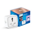 PHILIPS 10A Smart WiFi Plug | Wiz Connected Voice Controlled, Alexa & Assistant Kompatibler Smart Plug mit Energieverbrauchsüberwachung, Paket von 1