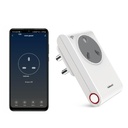 Goldmedal 16A Wi-Fi Smart Plug mit Energieüberwachung | Geeignet für große Geräte wie Geysire, Mikrowellenöfen & Klimaanlagen | Sprachsteuerung mit Alexa & Assistant | Weiß