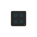 Smart Switch Board: 4 x Switch Modul (Black, Pack of 1) | Kein Hub erforderlich | Kompatibel mit Alexa, Assistant & Siri