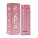 Milton Minimate 300 Thermostahl-Wasserflasche, 280ml | ISI-zertifiziert, SS304 Edelstahl | Vakuumisolierte Flask, Heiß & Kalt, Leckagesicher, Kompakt für Büro, Fitnessstudio, Reisen | Berry