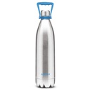 Milton Duo 2200 Thermostahl 24 Stunden Heiß- und Kaltwasserflasche mit Griff, 2,02 Liter, Silber