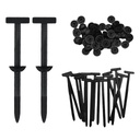 STHIRA 50Pcs Nylon T-Type Push-Mount-Kabelbinder für Automobilpaneele