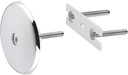Uni-Green Universal Tub Overflow Faceplate, Polished Chrome, Solid Brass Construction (One Hole)