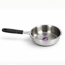 TOSAA TRIPLY MINI Fry PAN- 3-Ply Edelstahl | Kleine nicht-klebrige Frittierpfanne | Induktions- & Gaskompatibel, Mini-Triply Fry Pfanne für das tägliche Kochen | Nicht reaktiver Stahl | 590 ml