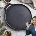 PANCA Cast Iron Dosa Tawa 30cm Pre Seasoned Roti Chapati Tawa Pan