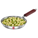 Hawkins 20 cm Frittierpfanne, Dreifache Frittierpfanne aus rostfreiem Stahl, Induktionspfanne, kleine Frittierpfanne, Silber (SSF20)