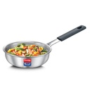 Prestige 12cm/400ml Tri-Ply Stainless Steel Cute Fry Pan|Gas & Induktionskompatibel| Sogar Wärmeverteilung|Perma-Cool Griffe|Dicke Spur