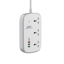 Acer PowerHub Smart | 3 AC Outlets, 4 USB Ports (1 Type-C,3 Type-A) | Wi-Fi Smart Power Strip, 1500W Output | App & Voice Control | Surge Protection |Overload Safety Protection | Remote Timer Control