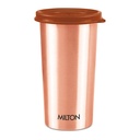 MILTON Kupfer Tumbler mit Lid, 480ml, 100% reines Kupfer, BPA frei, Leckproof, Büro, stärkt Immunität, unterstützt Verdauungs- und Lebergesundheit, Ayurveda inspiriert
