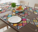 CASA-NEST PVC Printed Placemats für Esstisch, Set von 6 Stück Tischmatte = 45x30 cm