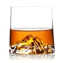 Premium Mountain Base Whiskey Glas Set mit 2, 230 ml Kristall Tumblers für Bourbon, Scotch & Cocktails (2, Everest)
