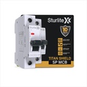 Sturlite Titan Shield 16A Single Pole MCB| Overload & Surge Protection| 10-Year Warranty| Durable Polycarbonate Housing| C-Curve Tripping| 6A Breaking Capacity