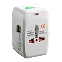 2 USB Universal Travel Adapter mit eingebautem Dual USB Ladegerät Plug International Travel Adapter All in One Portable Travel Adapter