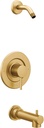 Moen T2193NHBG Align 2.5 GPM Single Handle Posi-Temp Pressure Balanced Trim with Shower Head and Tub Spout, Brushed Gold