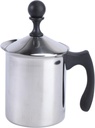 Handheld Milk Frother Wand Manual Milk Frother for Coffee Frothing Cup Heat-resistant Household Mixer Stainless Steel