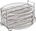 Cabilock 5-layer Stainless Steel Air Fryer Accessory Rack Dehydrator Cooker Bracket Grill Compatible