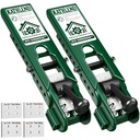 Pro Siding Installation Tools, Siding Gauge Tools, Adjustable Reveal, Heavy-Duty Polycarbonate Build with Non-Slip Pads, Fits 5/16", 3/8", 7/16" Boards – 2 Pack