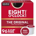 Eight O'Clock Coffee The Original, Single-Serve Keurig K-Cup Pods, Medium Roast Coffee Pods, 96 Count