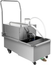 Mobile Fryer Filter, 550W Commercial Deep Fryer Filter, 20um Frying Oil Filtering System, for Restaurant, Food Stalls, Flow Rate 8.45Gallons/Min