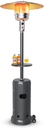 Giantex Outdoor Propane Heater, 50000 BTU Standing Gas Heater w/Shelf Tabletop & Wheels, Tip-Over Protection & Auto Shut Off, CSA Certified, Portable Patio Heater for Home & Commercial Use (Grey)