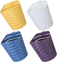 Alipis 4pcs Kitchen Hanging Baskets Wall-mounted Storage Baskets Rotating Plastic for Bathroom Kitchen