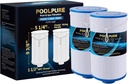 POOLPURE Spa Filter Replaces Watkins 303279, PFF42TC-P4, 5CH-37, 78460, FC-2402, Lifesmart, Freeflow, AquaTerra, Hydromaster, Grandmaster, Simplicity, Bermuda Hot Tub Filters 2PACK