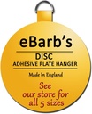 eBarb's "The Original" English Plate Hanger Disc-a Quantity of Three 3 Inch Hangers