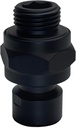 1 Pcs Adjustable Shower Arm Connector Universal Shower Head Swivel Ball Adapter Showering Component Adjustable Pivot Ball for Quickly Connect the Shower Arm and Shower Head (Black)