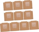 10pcs Kraft Cupcake Boxes with Window Creative Cookie Packaging for Safe Dessert Storage for Parties and