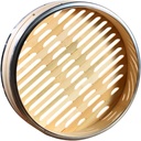 Convenient Bamboo Food Steamer No Cover Large Steam Fish Seafood Beef for Kitchen