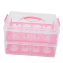 Dessert Box Handle -piece Baking Packing Box Cake Storage Case Portable Cupcake Boxes Cake Carrier for