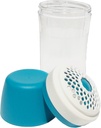 Tupperware 12 oz Clear Shaker Dispenser with Blue Cap